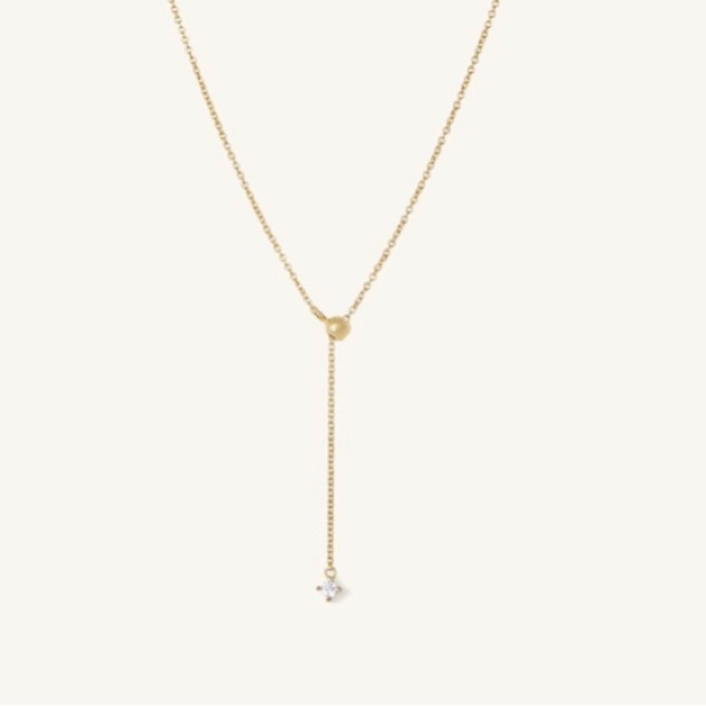 Mejuri Lariat Slide Necklace
